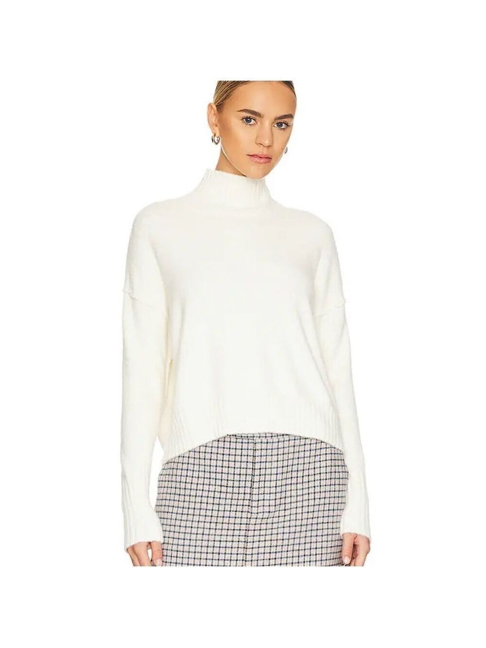 Free People Vancouver Turtleneck Sweater XS Ivory